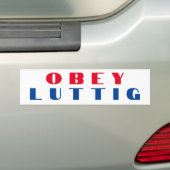 AUTOCOLLANT DE VOITURE OBEY LUTTIG (En voiture)