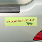 AUTOCOLLANT DE VOITURE OBSERVEZ POUR DES TORTUES ! ! ! (En voiture)