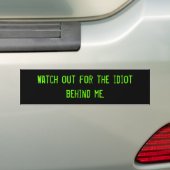 Autocollant De Voiture Observez pour l'idiot derrière moi (En voiture)