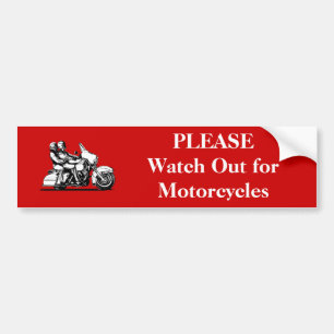Autocollant De Voiture Observez SVP pour des motos