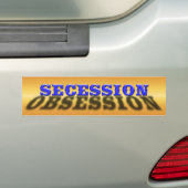 Autocollant De Voiture Obsession de la sécession (En voiture)