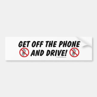 Autocollant De Voiture Obtenez outre du téléphone et conduisez