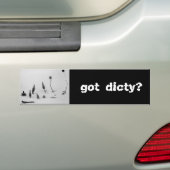 Autocollant De Voiture obtenu dicty (En voiture)