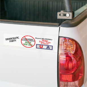 Autocollant De Voiture Ocasio-Cortez New Deal vert démocrates