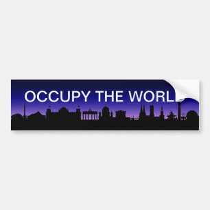 AUTOCOLLANT DE VOITURE OCCUPER LE MONDE