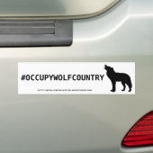 AUTOCOLLANT DE VOITURE #OCCUPYWOLFCOUNTRY (En voiture)
