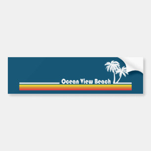 Autocollant De Voiture Ocean View Beach, Virginie