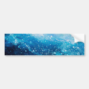 Autocollant De Voiture Ocean wave painting, sea foam