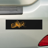 Autocollant De Voiture Octopus orange (En voiture)