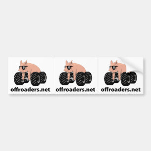 Autocollant De Voiture Offroaders Hedmark - blanc de 3 Webs