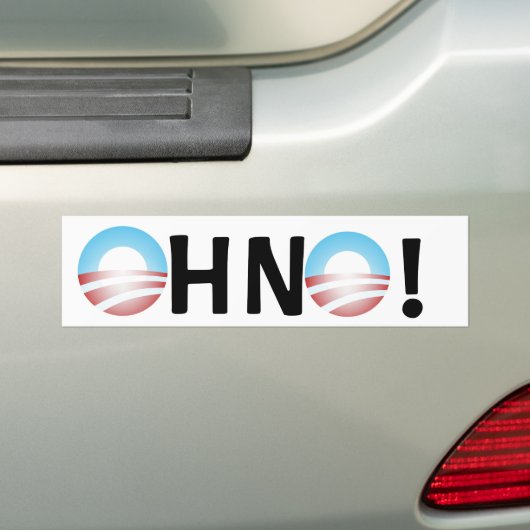 Autocollant De Voiture Oh aucun anti Obama (En voiture)