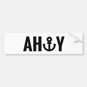 Autocollant De Voiture Oh avec l'ancre