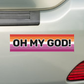 Autocollant De Voiture Oh My God Black Lesbian Pride Flag (2018) (En voiture)