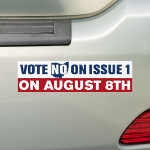 Autocollant De Voiture Ohio Vote Non Sur La Question 1Er Août 8