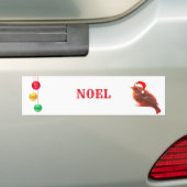 Autocollant De Voiture Oiseau de Noël (En voiture)