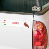 Autocollant De Voiture Oiseau de Noël (Sur camion)