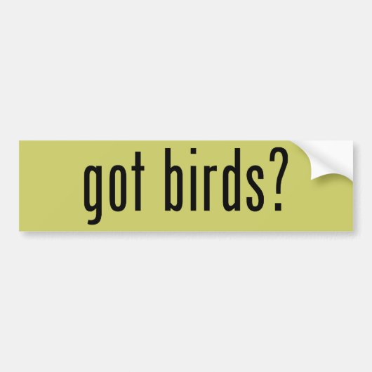 Autocollant De Voiture oiseaux obtenus ? (Devant)