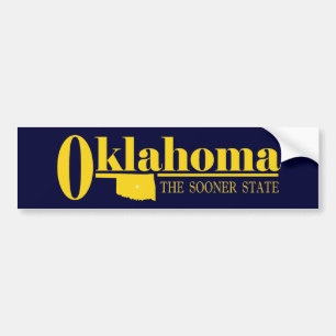 Autocollant De Voiture Oklahoma Gold