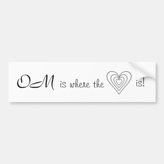 Autocollant De Voiture OM est le coeur ! (Devant)