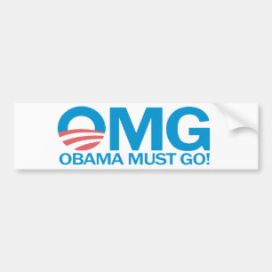 Autocollant De Voiture OMG Obama doit disparaître ! Adhésif pour
