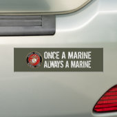 Autocollant De Voiture Once a Marine (En voiture)