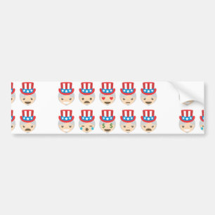 Autocollant De Voiture oncle sam emoji