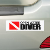 Autocollant De Voiture Open Water Diver (En voiture)