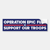 Autocollant De Voiture Operation Epic Fury Support Our Troops Iran War (Devant)