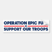 Autocollant De Voiture Operation Epic Fury Support Our Troops Iran War (Devant)
