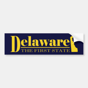 Autocollant De Voiture Or du Delaware