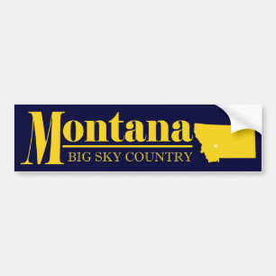 Autocollant De Voiture Or du Montana