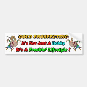 Autocollant De Voiture Or prospectant Bumpersticker