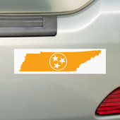 Autocollant De Voiture Orange d'état du Tennessee (En voiture)