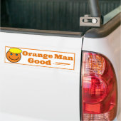 Autocollant De Voiture Orange Man BON (Sur camion)