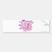 Autocollant De Voiture Orange/pourpre de graffiti (Devant)