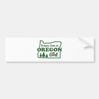 Autocollant De Voiture Oregon Girl
