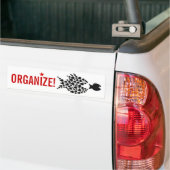 AUTOCOLLANT DE VOITURE ORGANISER ! (Sur camion)