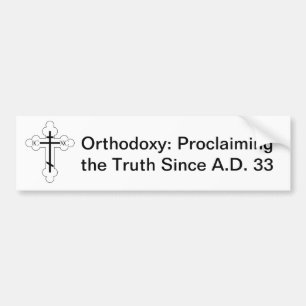Autocollant De Voiture Orthodoxie : Proclamation de la vérité depuis A.