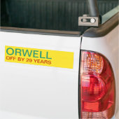 AUTOCOLLANT DE VOITURE ORWELL     PAR 29 ANS (Sur camion)