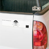 Autocollant De Voiture Os AR15 croisés (Sur camion)