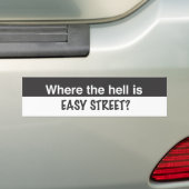 Autocollant De Voiture Où est Easy Street (En voiture)