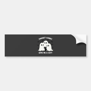 Autocollant De Voiture Oubliez Le Bonbon Donne-Moi Un Chat Halloween Éffr