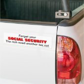 Autocollant De Voiture Oubliez votre sécurité sociale (Sur camion)