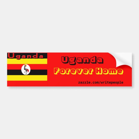 Autocollant De Voiture Ouganda (Devant)
