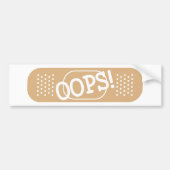 AUTOCOLLANT DE VOITURE OUPS ! (Devant)