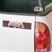 Autocollant De Voiture Ours blanc (Sur camion)