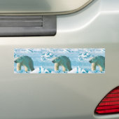 Autocollant De Voiture Ours blanc (En voiture)