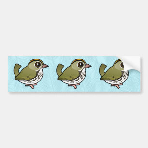 Autocollant De Voiture Ovenbird de Birdorable