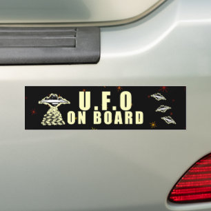 Autocollant De Voiture OVNI à Bord