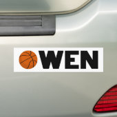 Autocollant De Voiture Owen Basketball (En voiture)